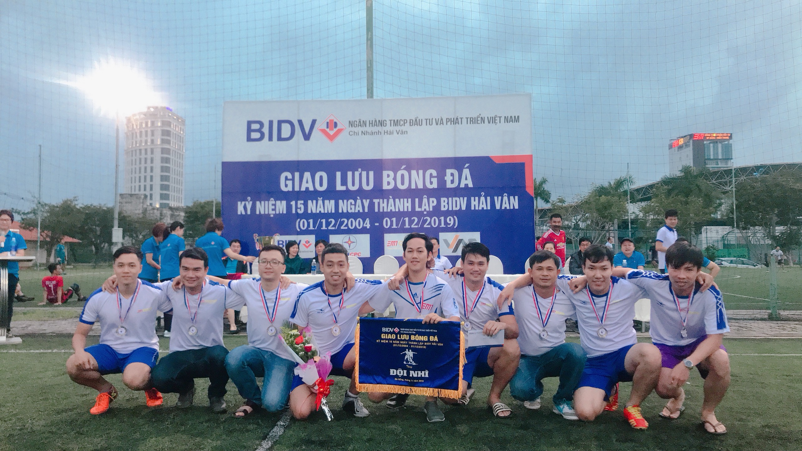 DMT GROUP - Đạt Giải Nhì giải bóng đá giao lưu nhân dịp kỷ niệm thành lập BIDV Hải Vân